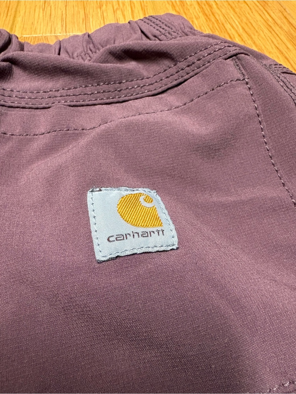 Carhartt Women's Purple Elastic-Waist Jogger Pants - Picture 4 of 6